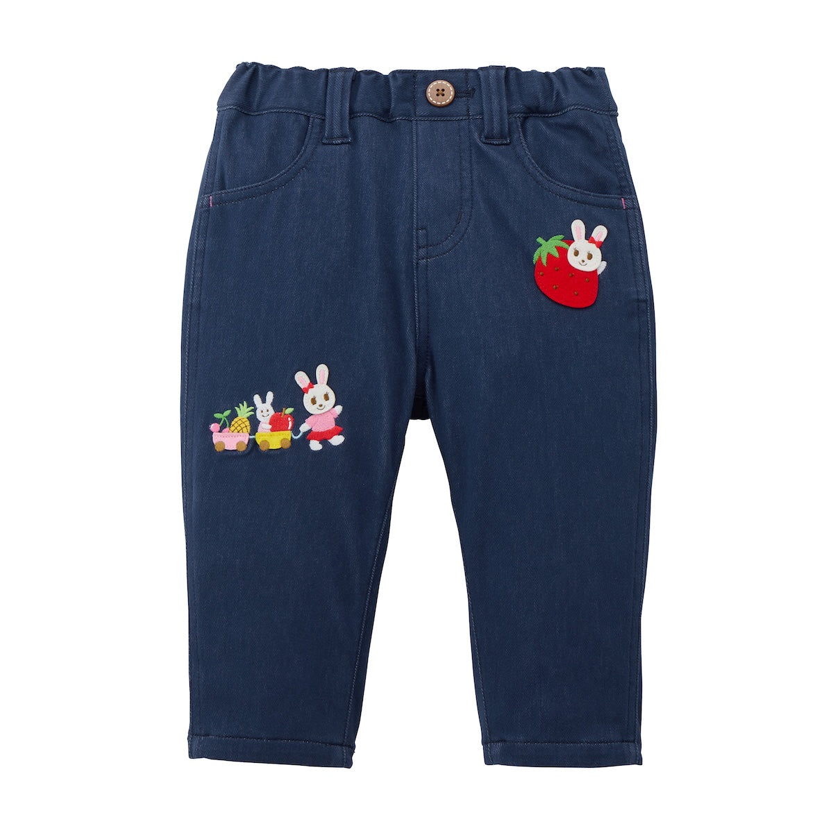 Usako Appliqué Stretch Knit Twill Trousers