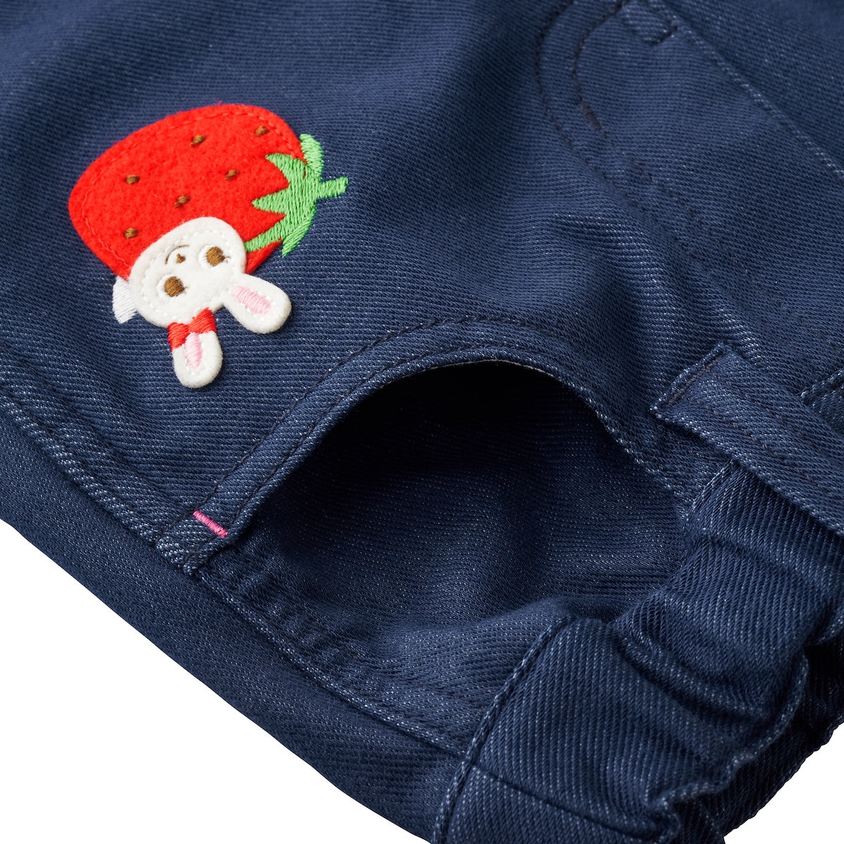 Usako Appliqué Stretch Knit Twill Trousers