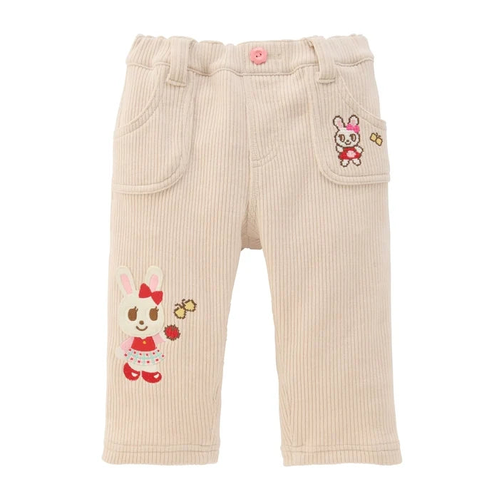 Usako & Flowers Knit Corduroy Trousers