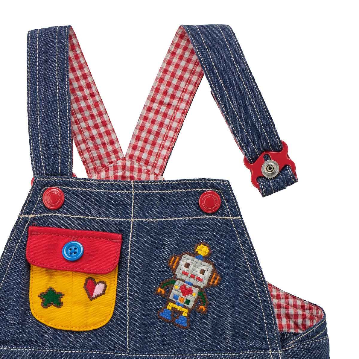Retro Game Denim Dungarees