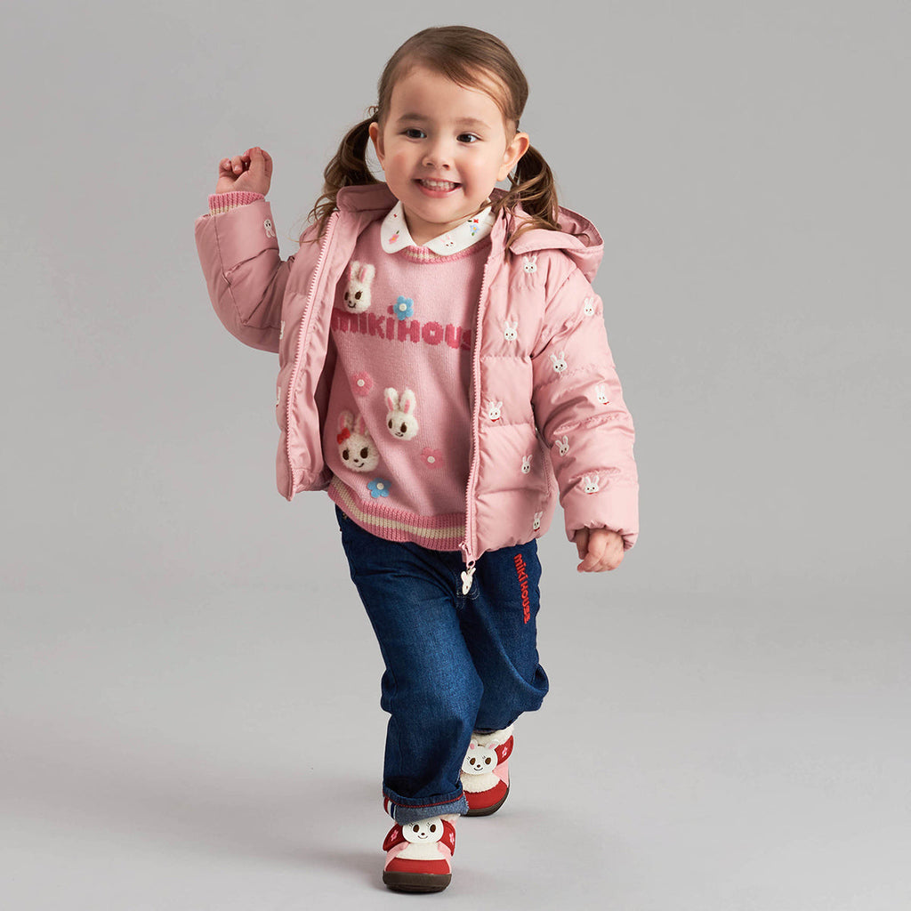 Usako Bunny Embroidered Down Windbreaker