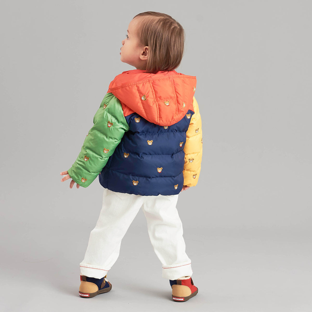 Pucci Bears Embroidered Down Windbreaker