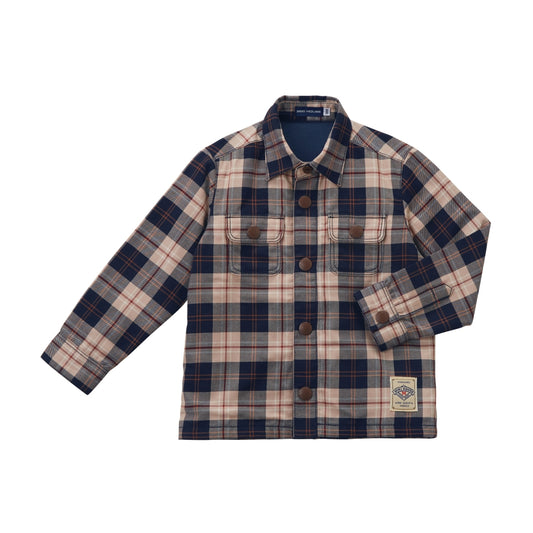 Cotton-Rayon Checkered Shirt