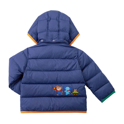 Lightweight Warm Down Jacket with Animal Friends