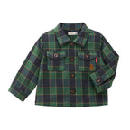 Brushed Green Check Shirt Jacket