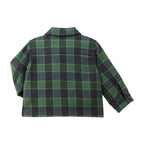 Brushed Green Check Shirt Jacket