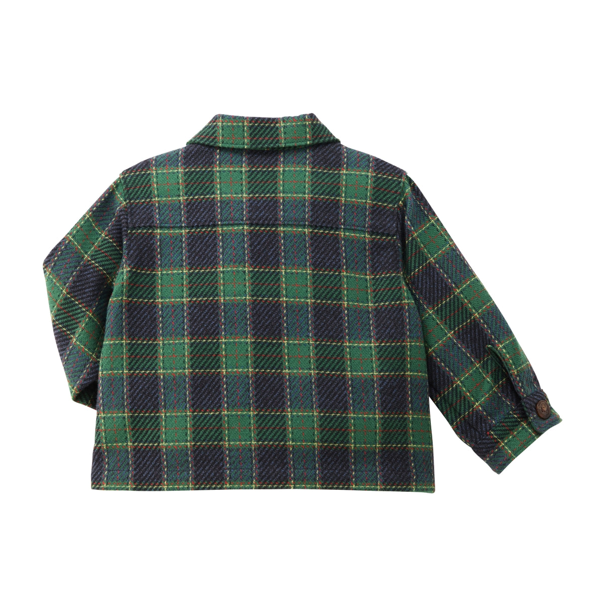 Brushed Green Check Shirt Jacket
