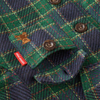 Brushed Green Check Shirt Jacket