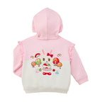 Retro Game Colour-Block Frill Hoodie