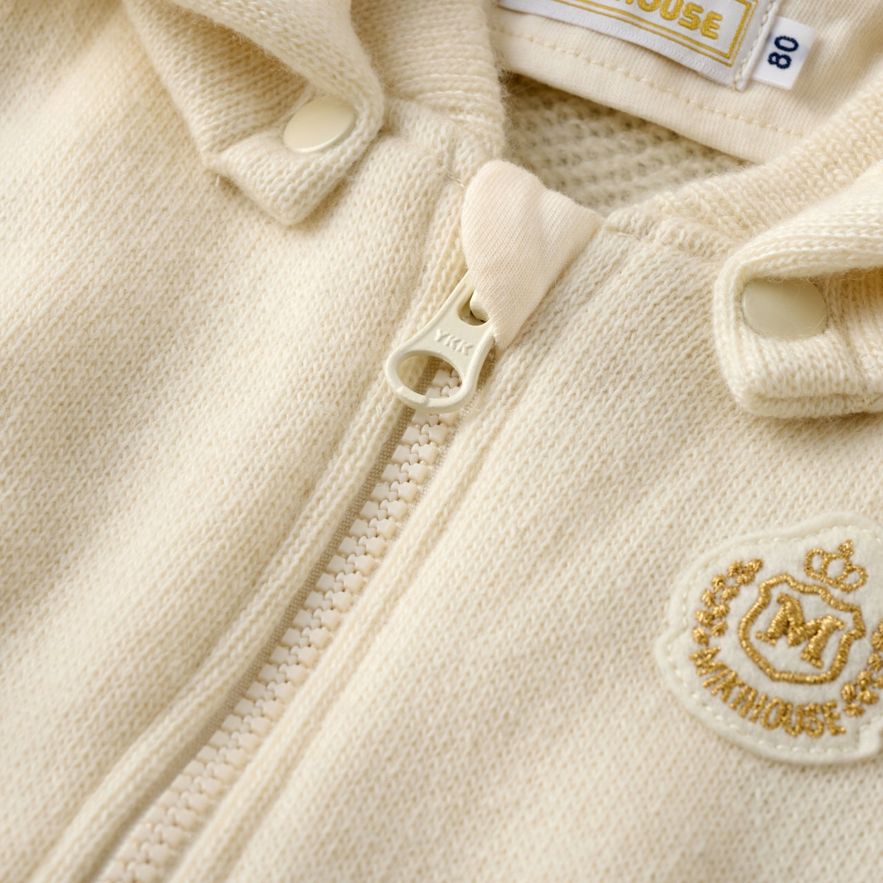 Cashmere Loopwheeled Fleece Hoodie - Gold label