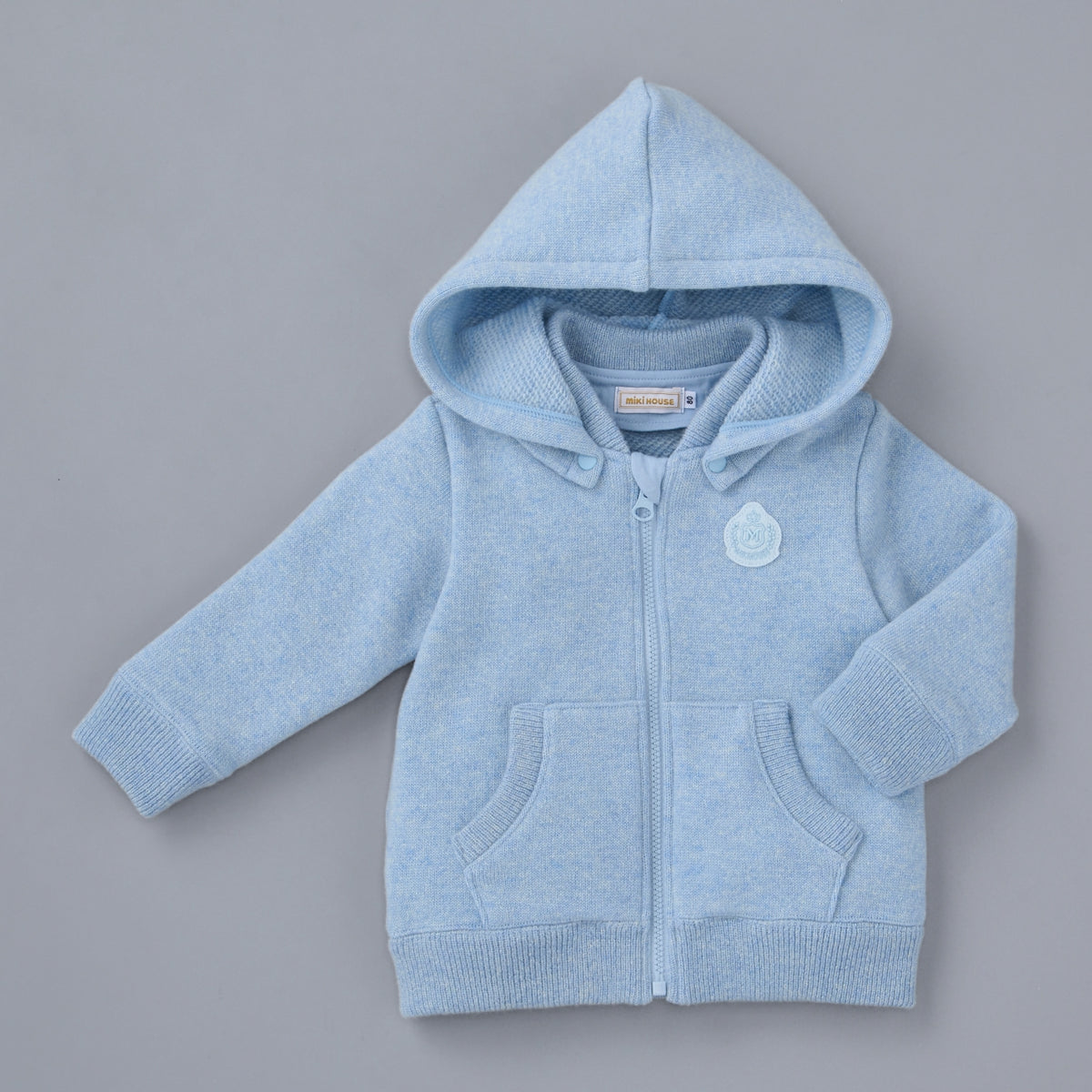 Cashmere Loopwheeled Fleece Hoodie label