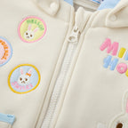 Character Ear Shaggy-Lined Stretch Hoodie