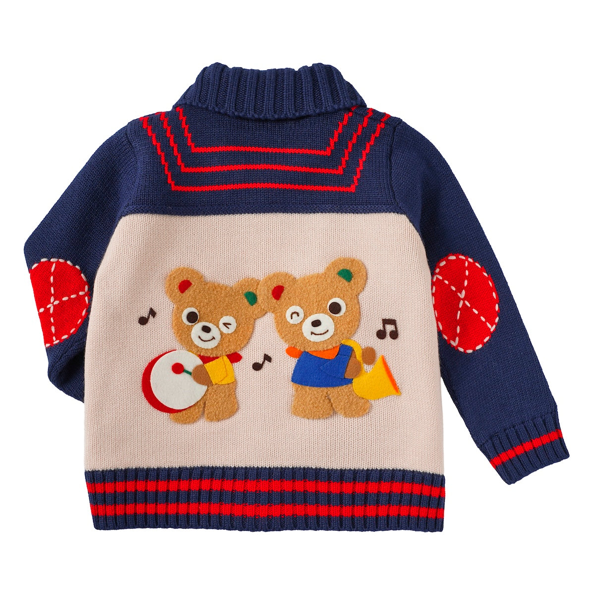 Musical Band 3D Motif Wool-Blend Jacket