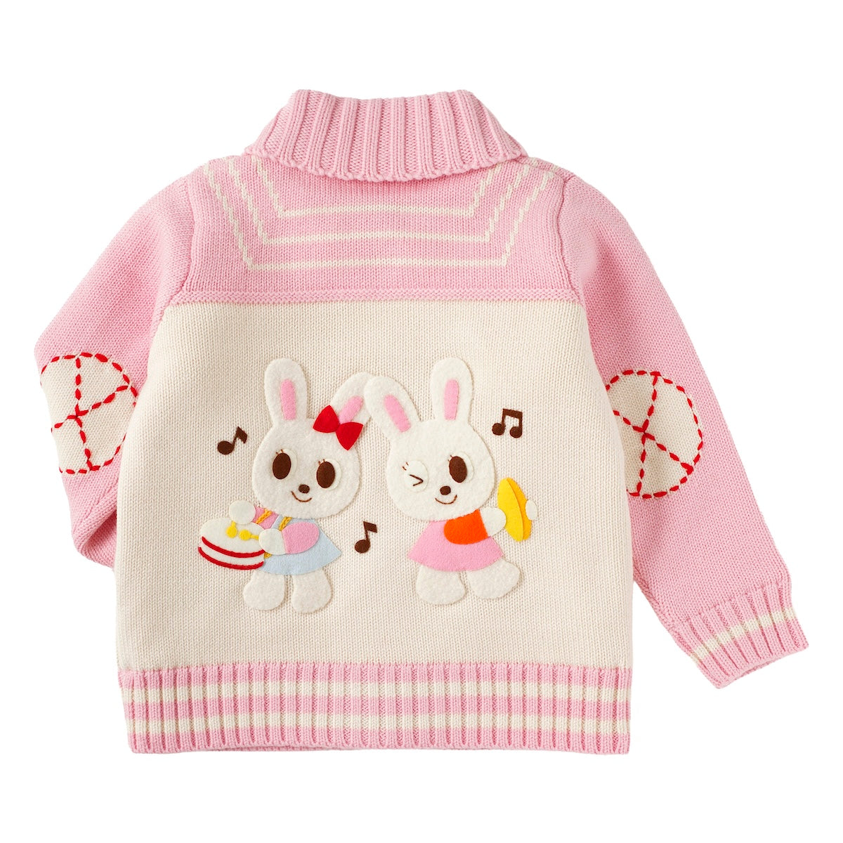 Musical Band 3D Motif Wool-Blend Jacket
