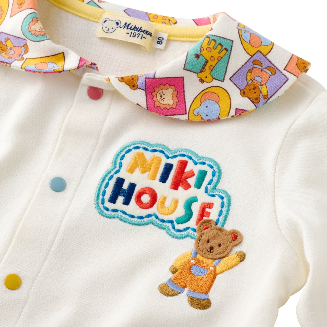 Classic MIKI HOUSE Bear Sailor Collar Blouse