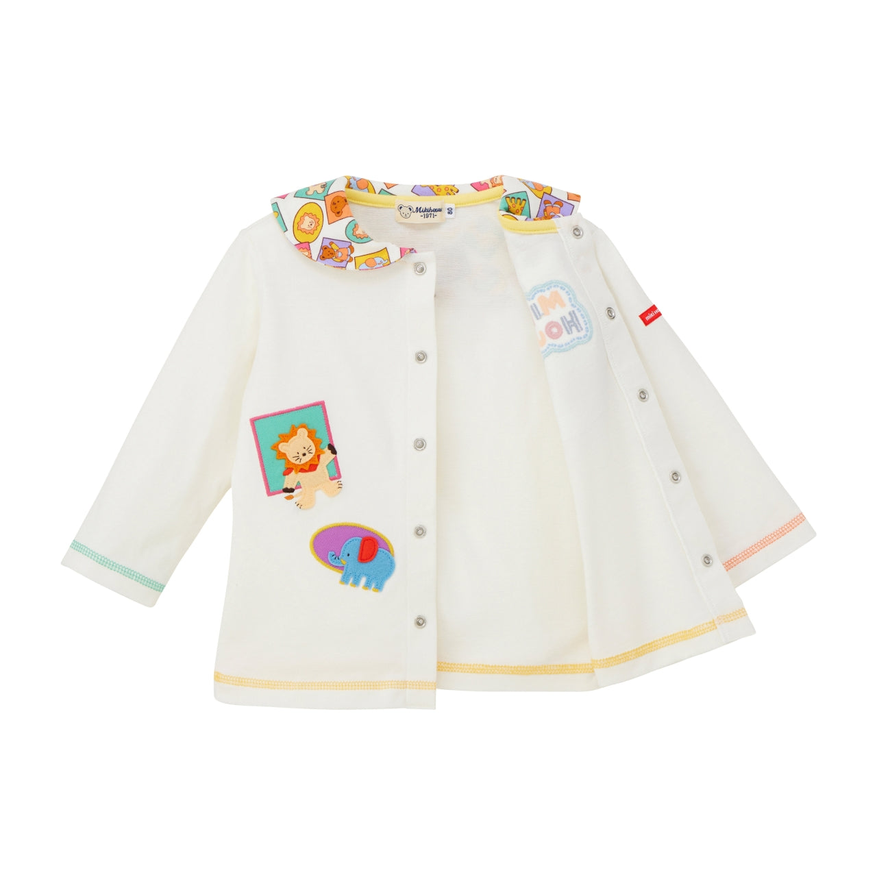 Classic MIKI HOUSE Bear Sailor Collar Blouse