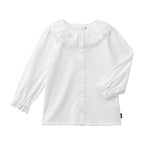 Lace Collar Long-Sleeve Blouse