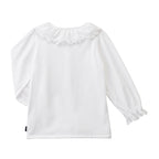 Lace Collar Long-Sleeve Blouse