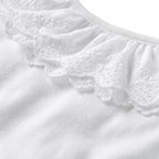 Lace Collar Long-Sleeve Blouse