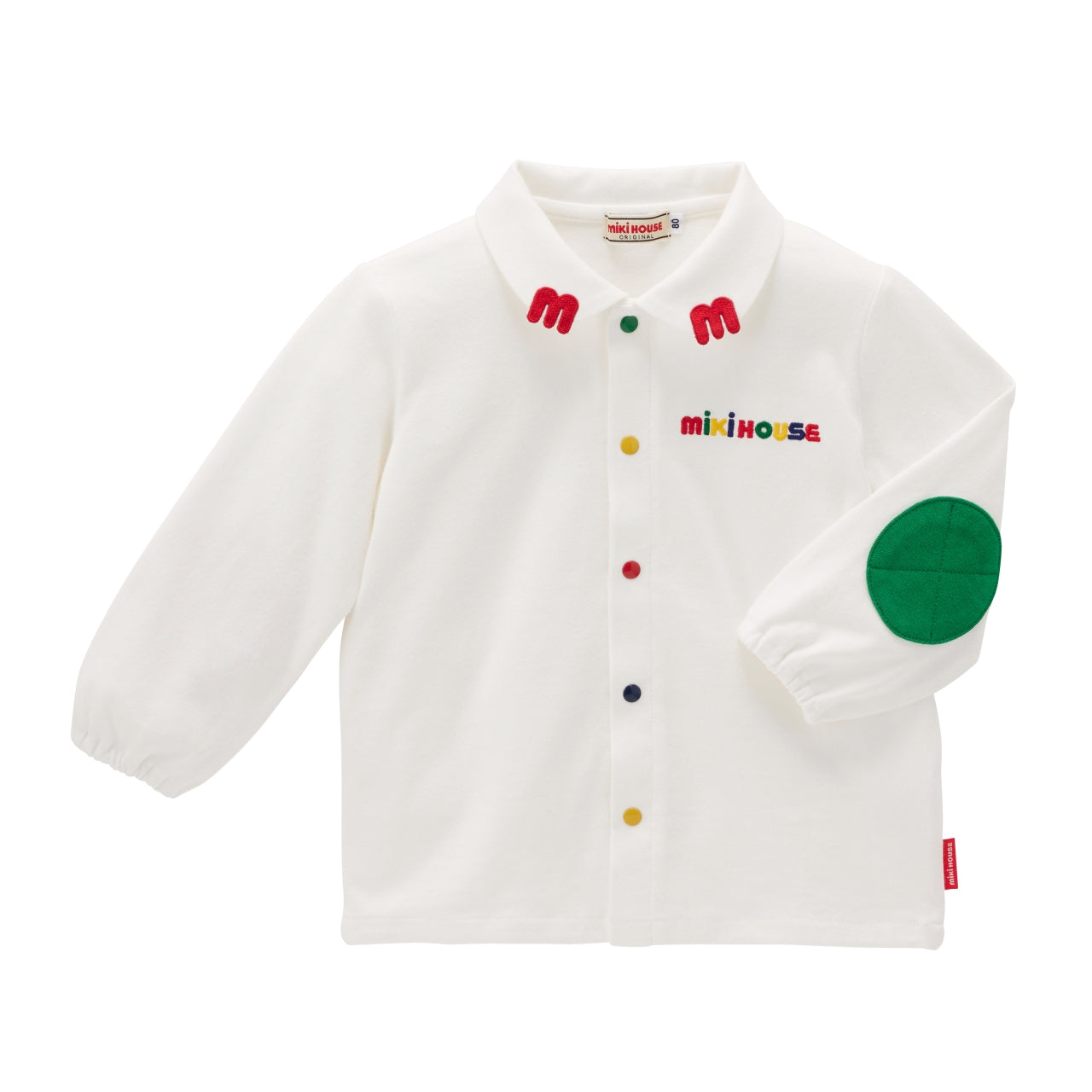 Playful Logo Blouse – M Patch & Elbow Detail