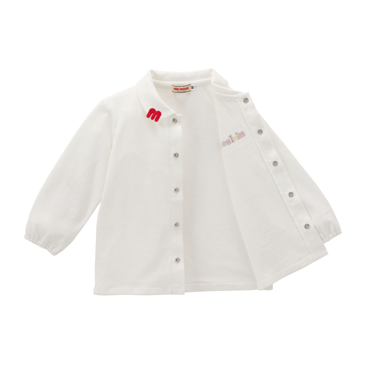 Playful Logo Blouse – M Patch & Elbow Detail