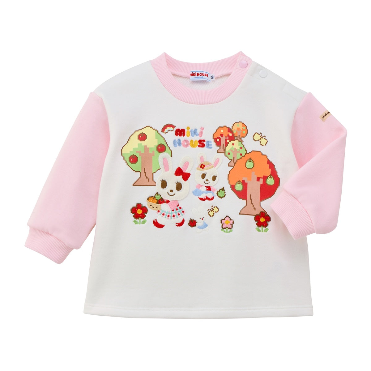 Retro Game Embroidered & Printed Sweatshirt
