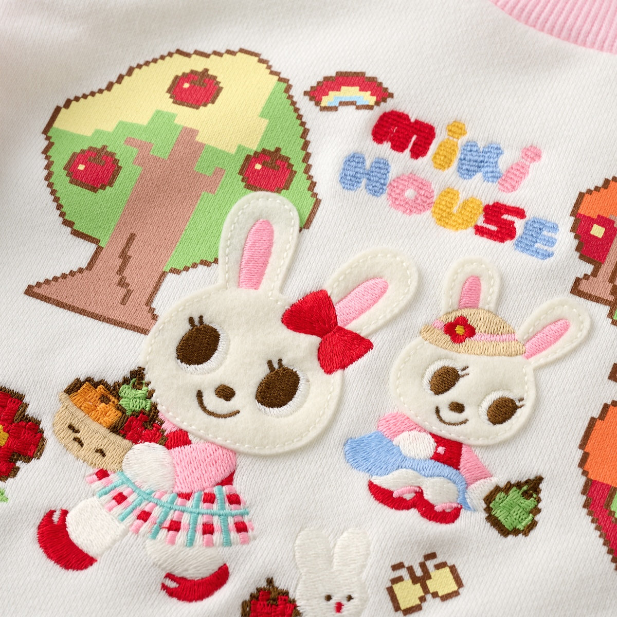 Retro Game Embroidered & Printed Sweatshirt