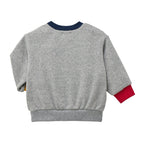 Retro Game Mixed-Material Robot Sweatshirt
