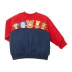Animal Motif Double-Layer Piqué Sweatshirt