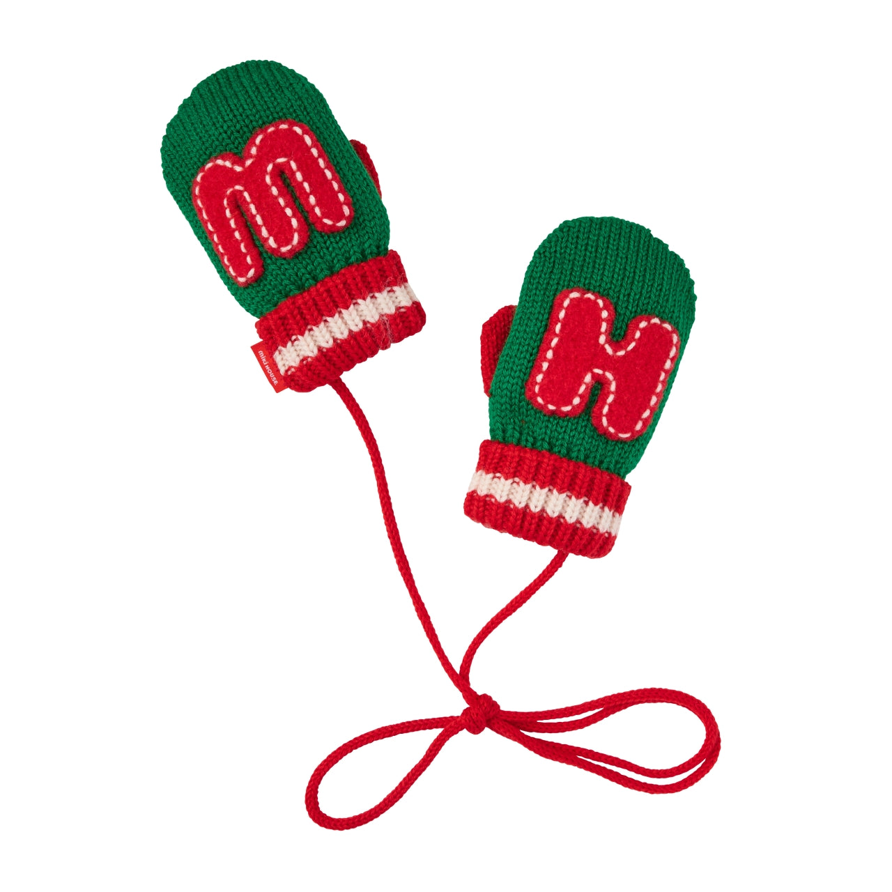 MIKI HOUSE Patch Mittens