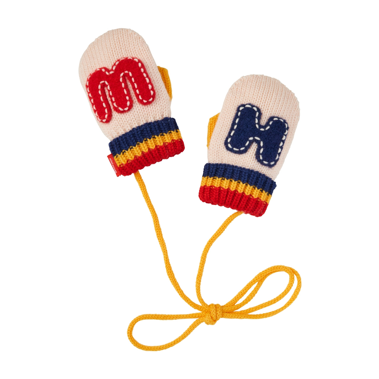 MIKI HOUSE Patch Mittens