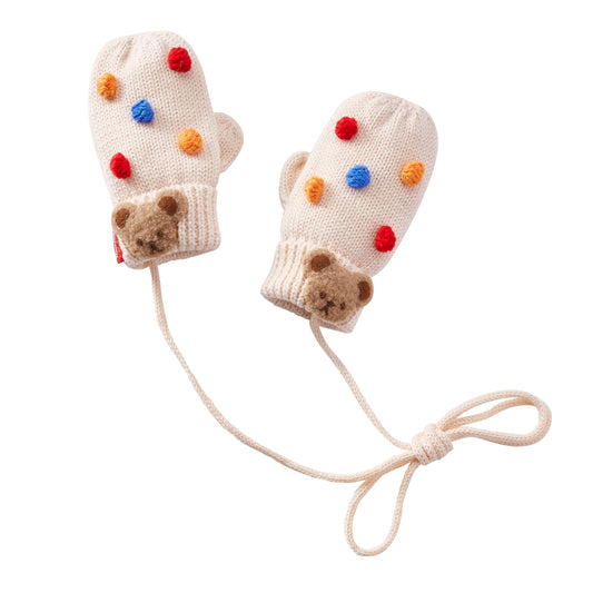 Dreamy Knit Teddy Bear Mittens