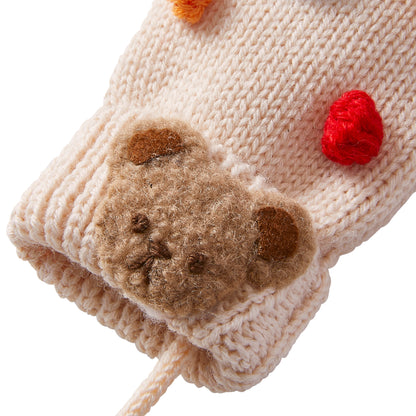 Dreamy Knit Teddy Bear Mittens