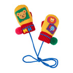 Classic Bear Embroidered Mittens