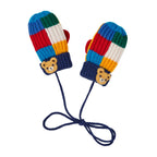 Pucchi Colour-Block Knit Mittens