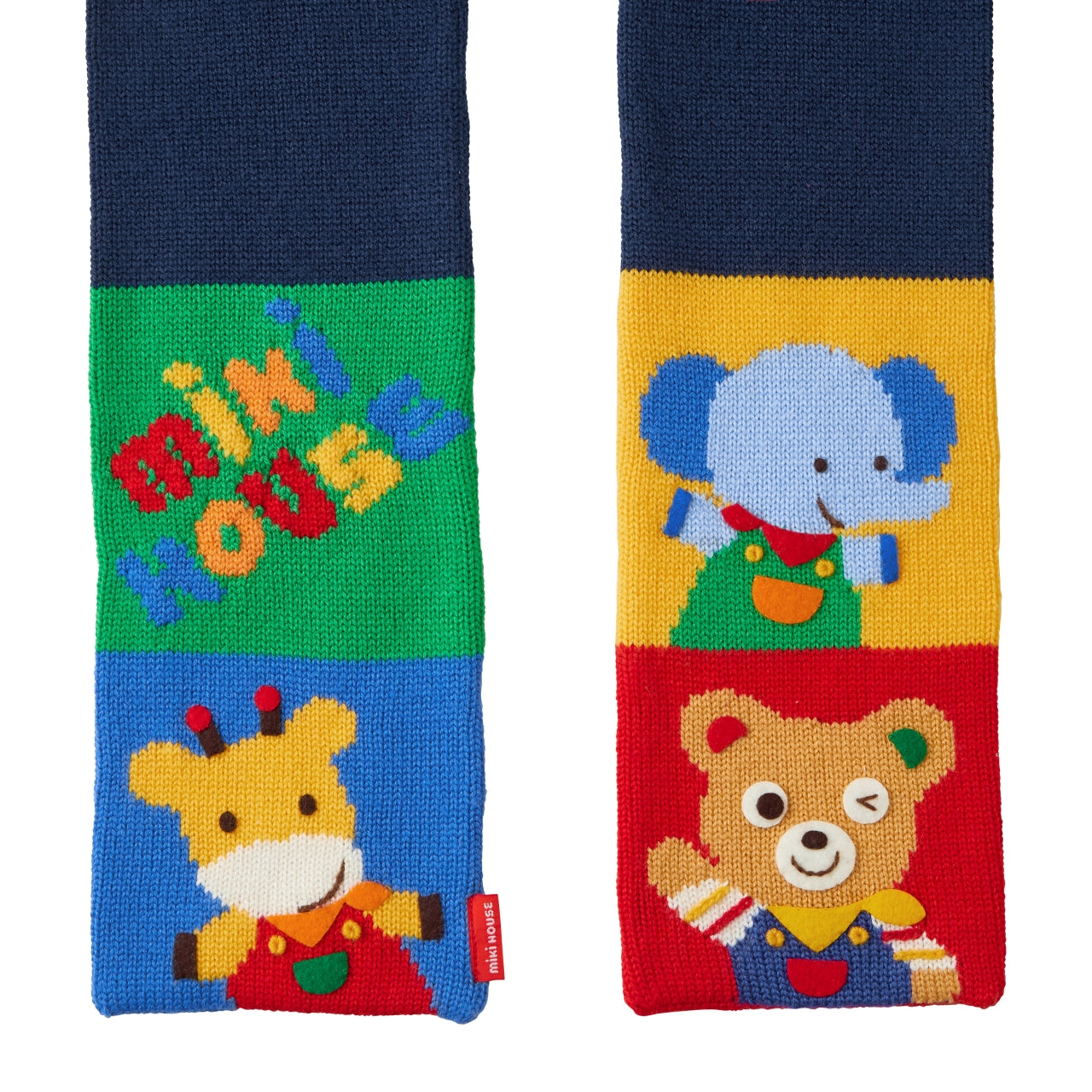 Festive MIKI HOUSE Friends Scarf