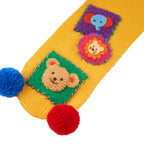 Classic Bear Colourful Pom-Pom Scarf