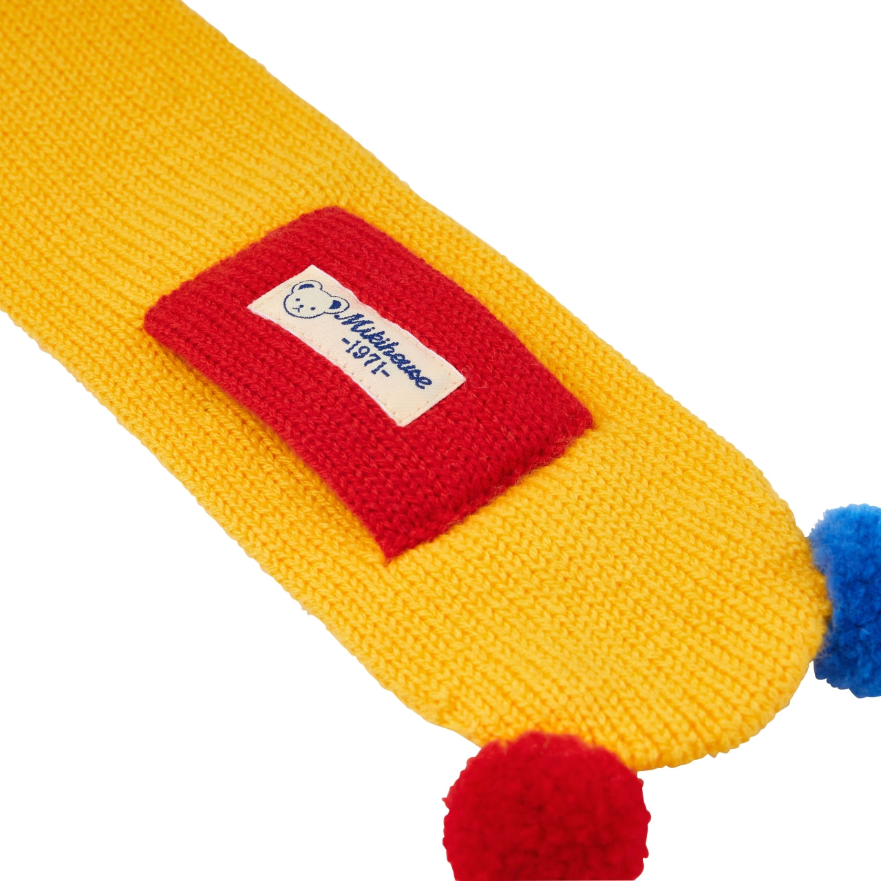 Classic Bear Colourful Pom-Pom Scarf