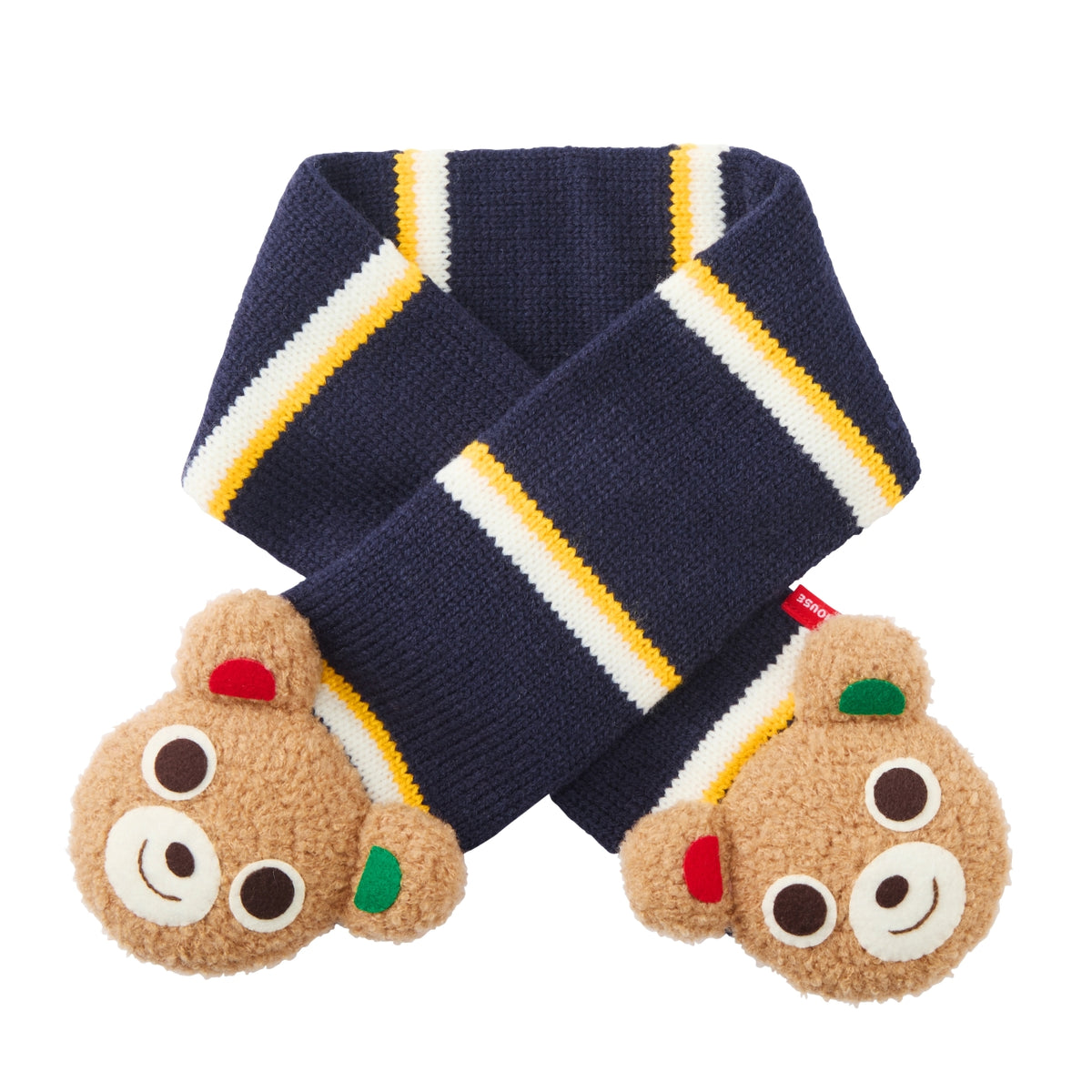 Pucchi & Usako 3D Motif Striped Scarf