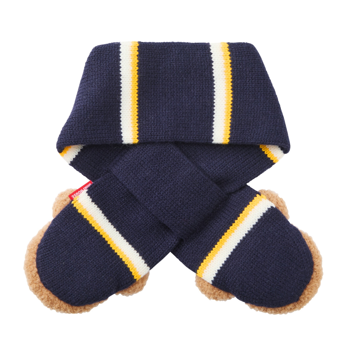 Pucchi & Usako 3D Motif Striped Scarf