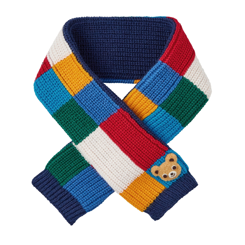 Pucchi Colour-Block Knit Scarf