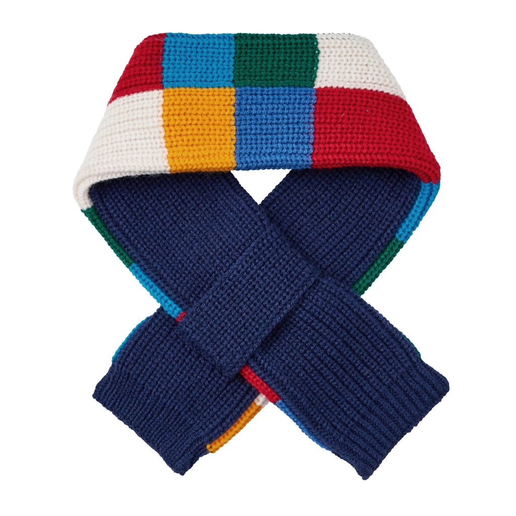 Pucchi Colour-Block Knit Scarf
