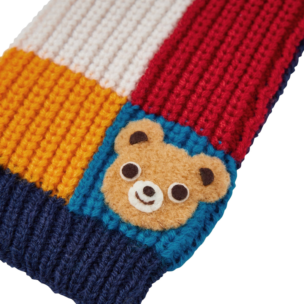 Pucchi Colour-Block Knit Scarf