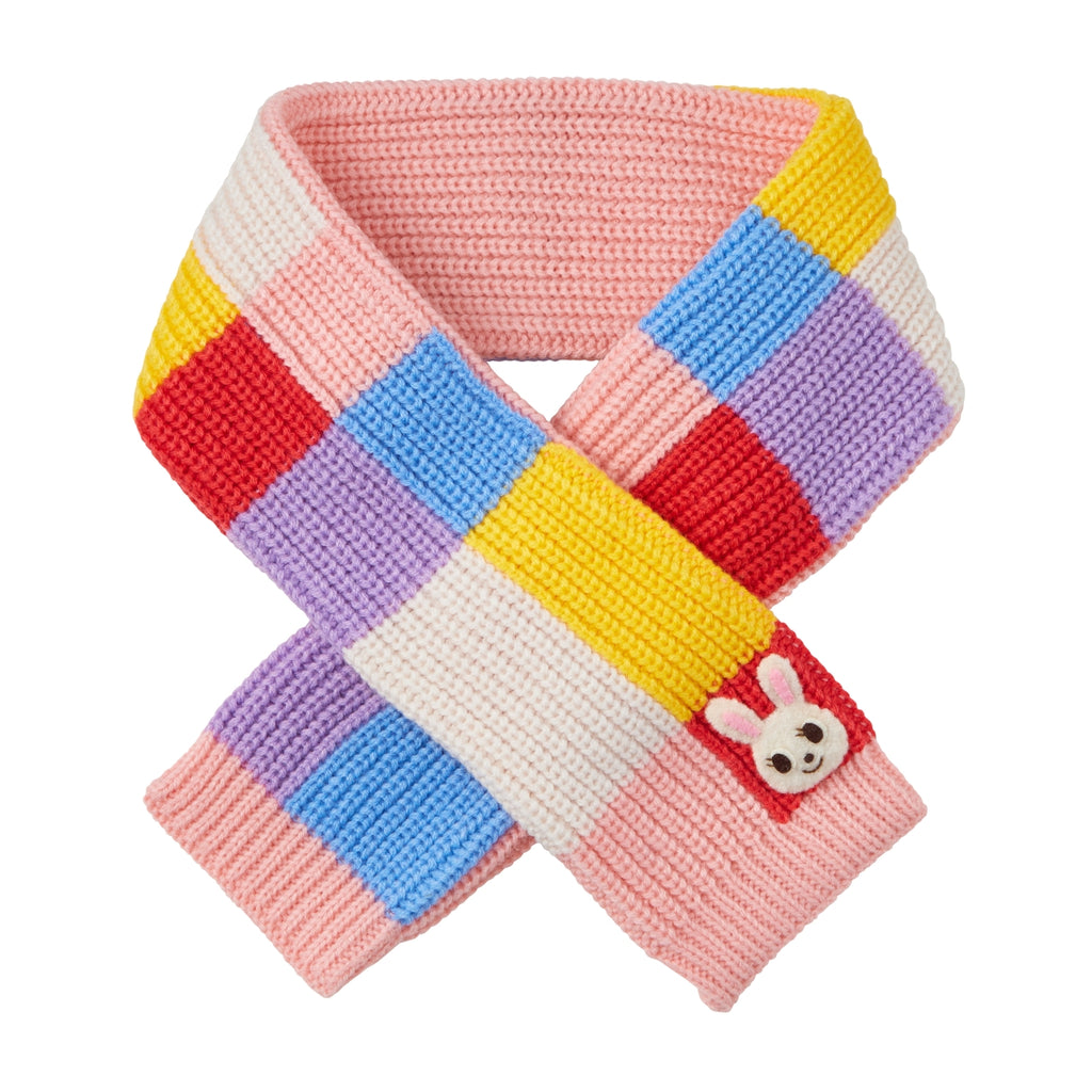 Usako Colour-Block Knit Scarf