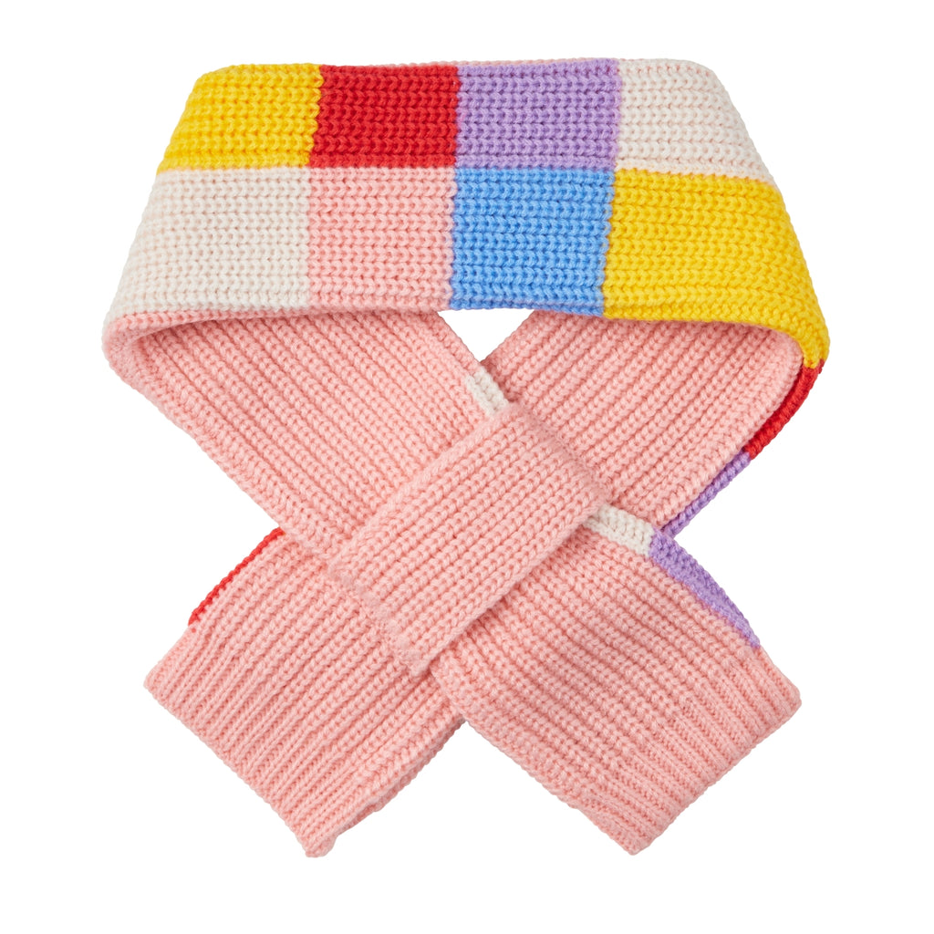 Usako Colour-Block Knit Scarf