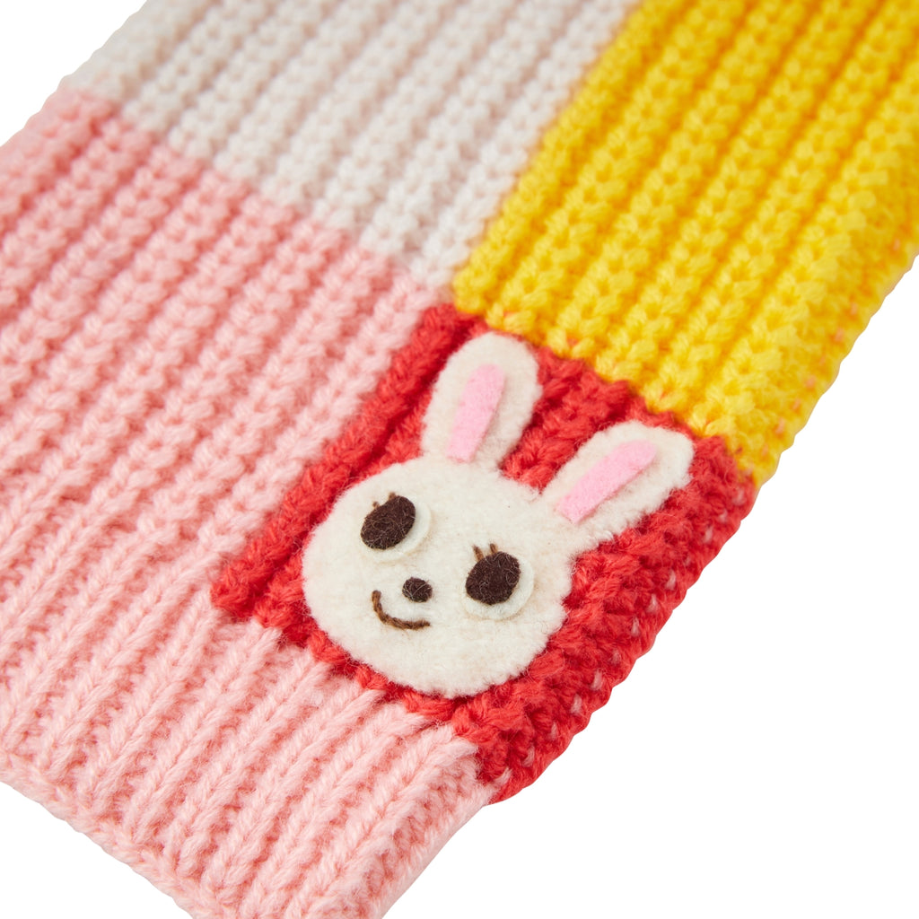 Usako Colour-Block Knit Scarf