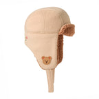 Bear Motif 2-Way Aviator Hat