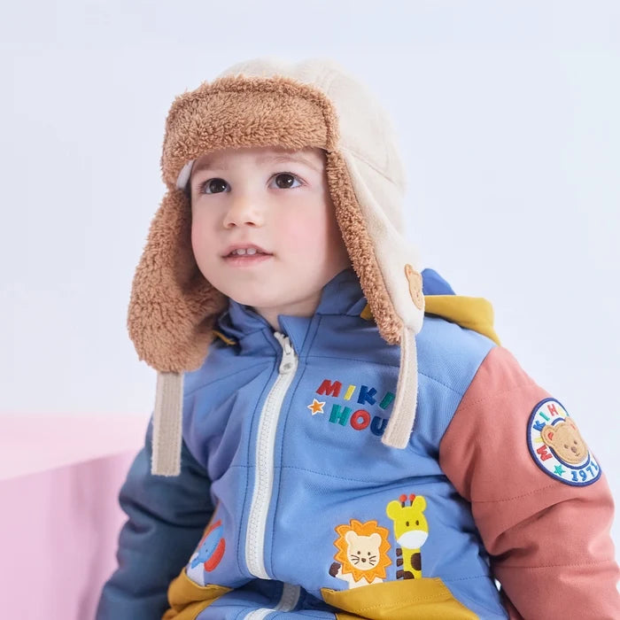 Bear Motif 2-Way Aviator Hat