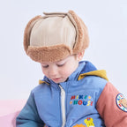 Bear Motif 2-Way Aviator Hat