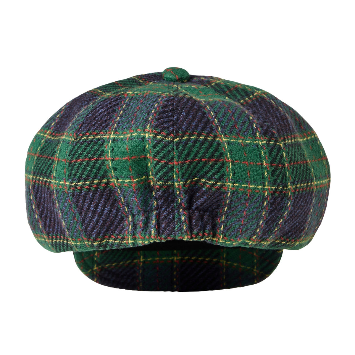 MIKI HOUSE Bear Brushed Check Newsboy Cap